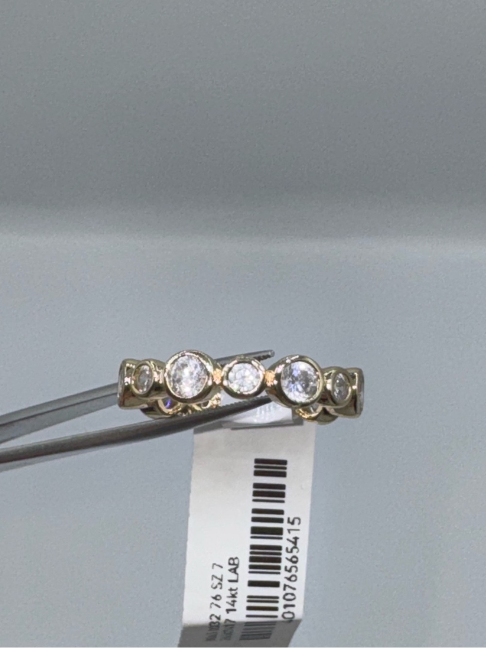 14k 1.12ct Bezel Set Band - Picture 8 of 12